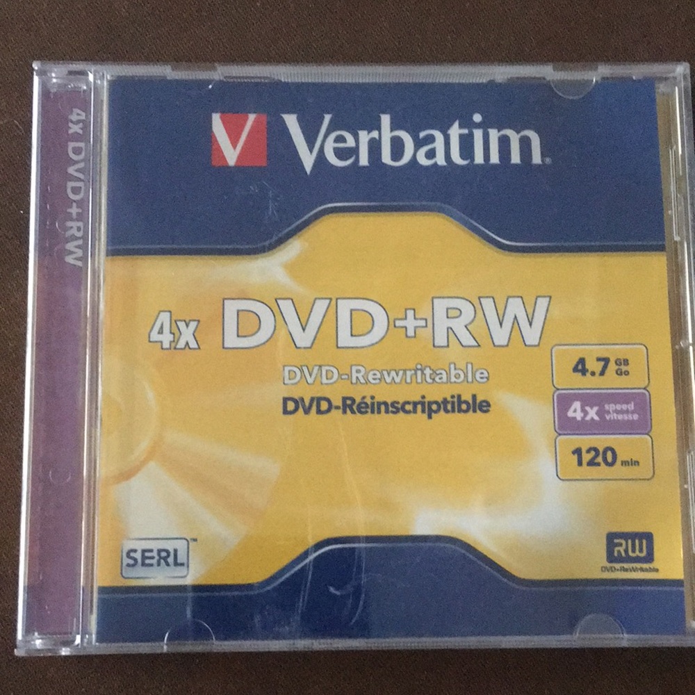 Verbatim DVD-REWRITABLE 120 min. NEW